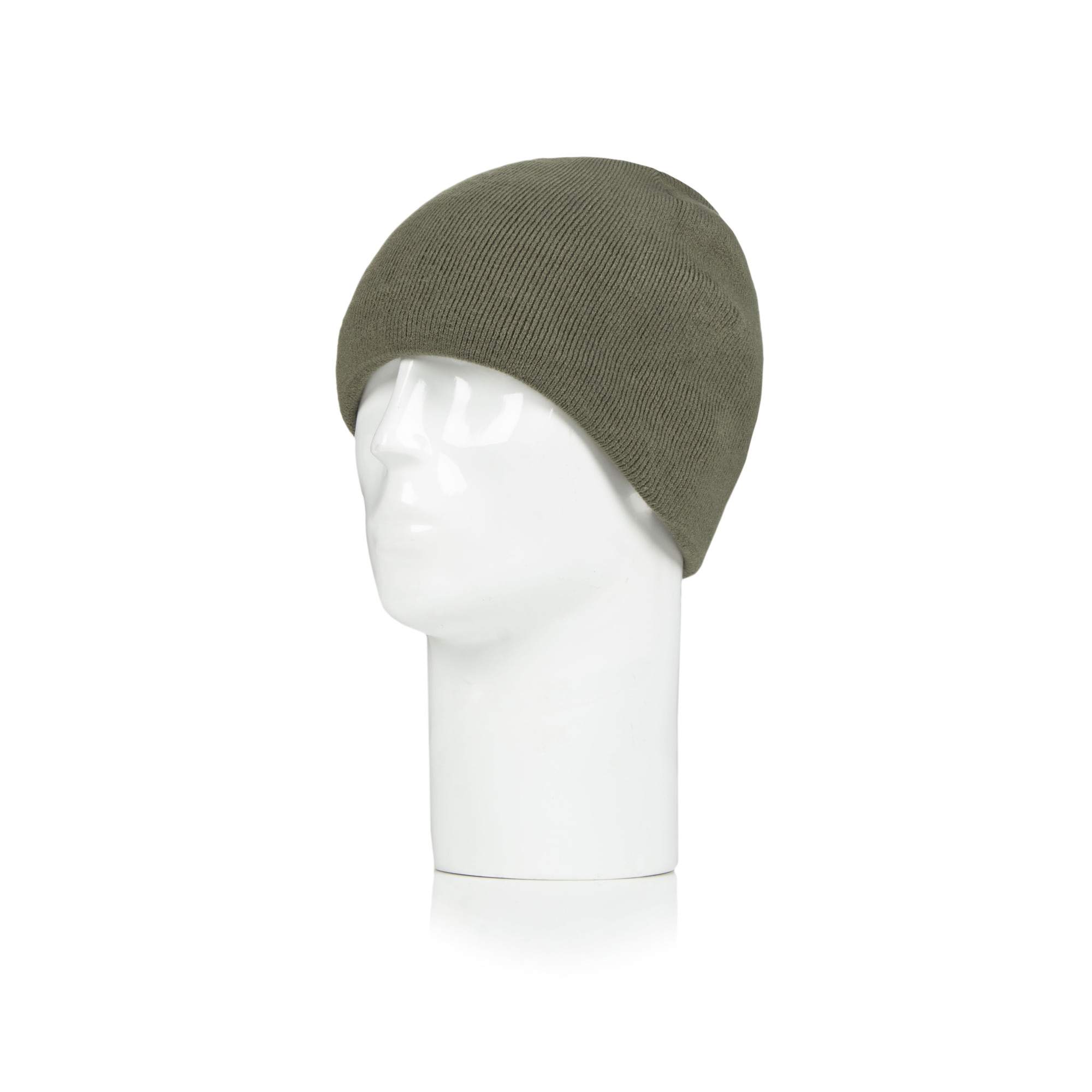 Heat Holders Men's David Flat Knit Watch Cap Olive One Size